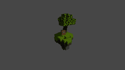 mc inspired mini floating island 3d model