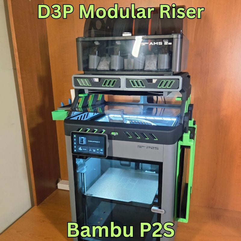 D3P riser for Bambu Lab P2S 3d model