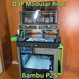 D3P riser for Bambu Lab P2S 3d model