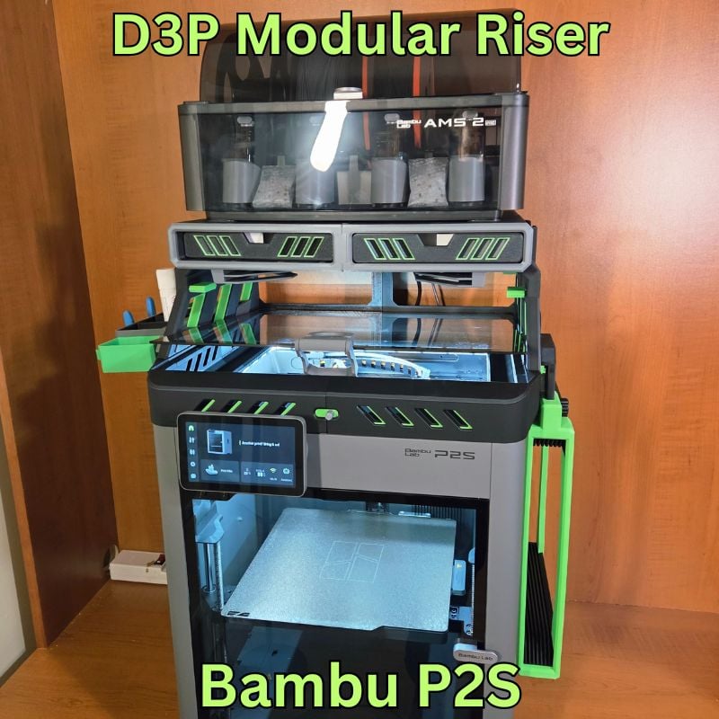 D3P riser for Bambu Lab P2S 3d model