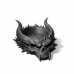 HELLFIRE BOWL / GOTHIC DECOR / EDC ORGANIZER / HOMEDECOR / KEY STORAGE / ENTRYWAY BOWL / TABLEDECOR 3d model