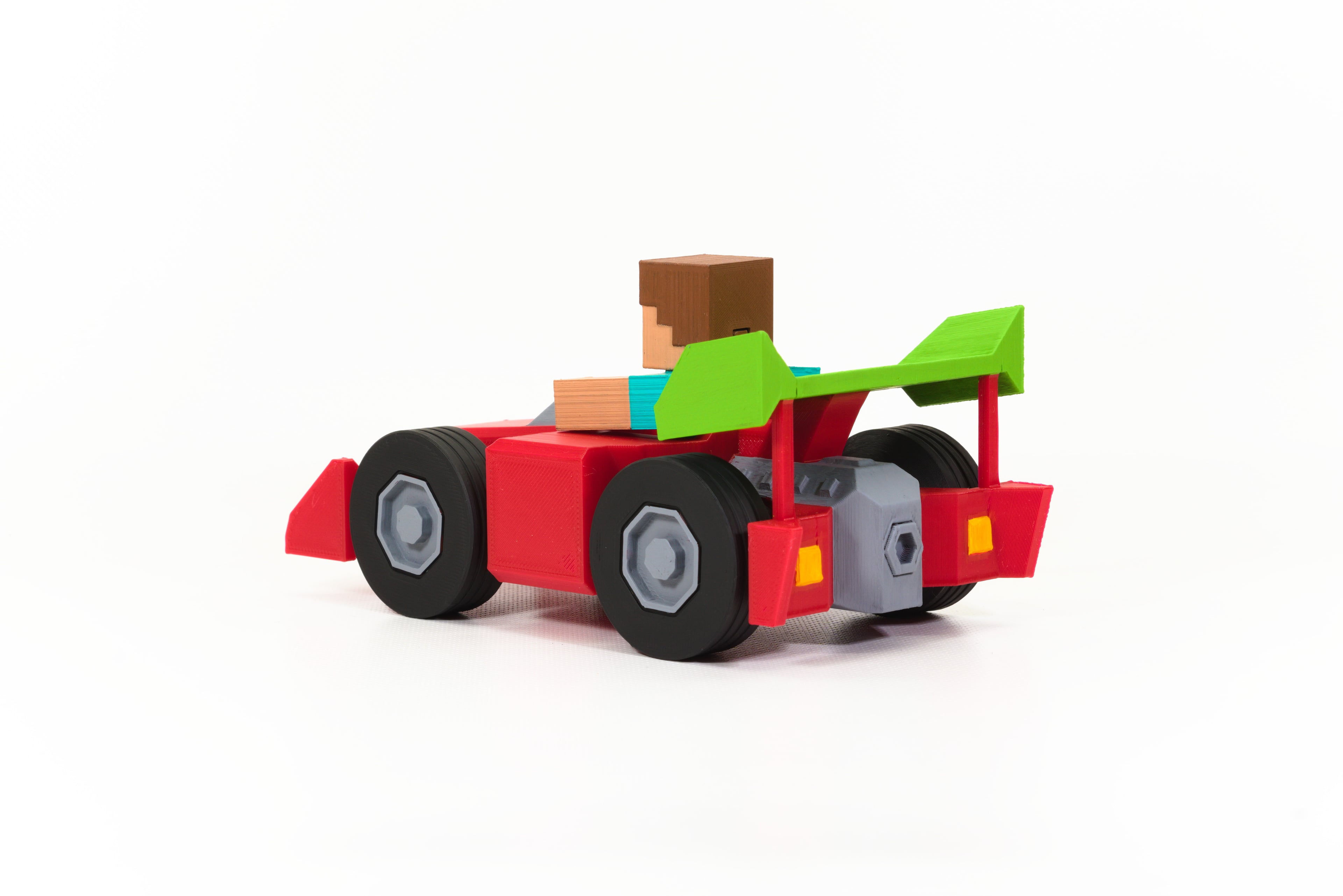 Minecraft Steve's Race Car 3d model