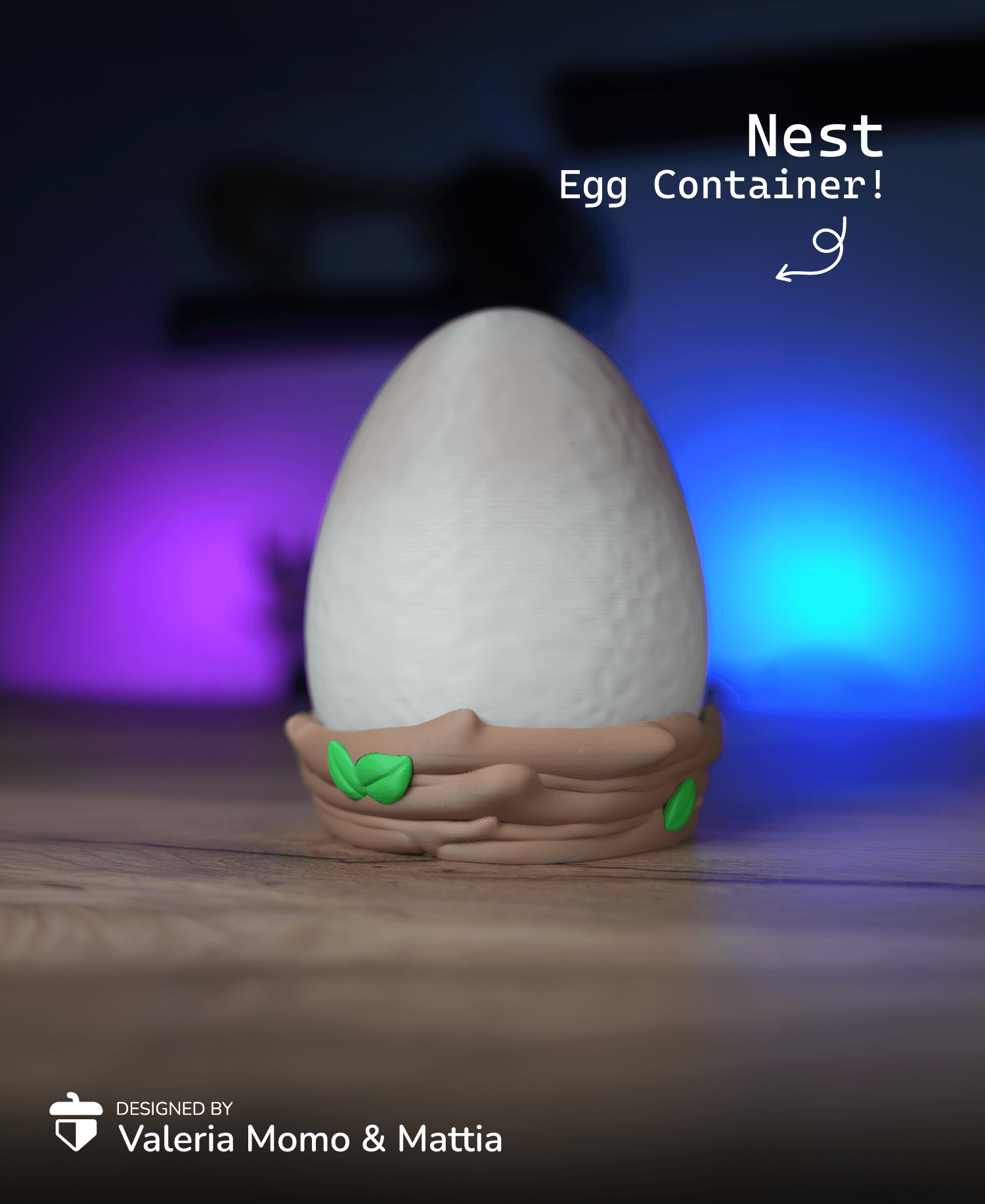 Nest Egg Container 3d model