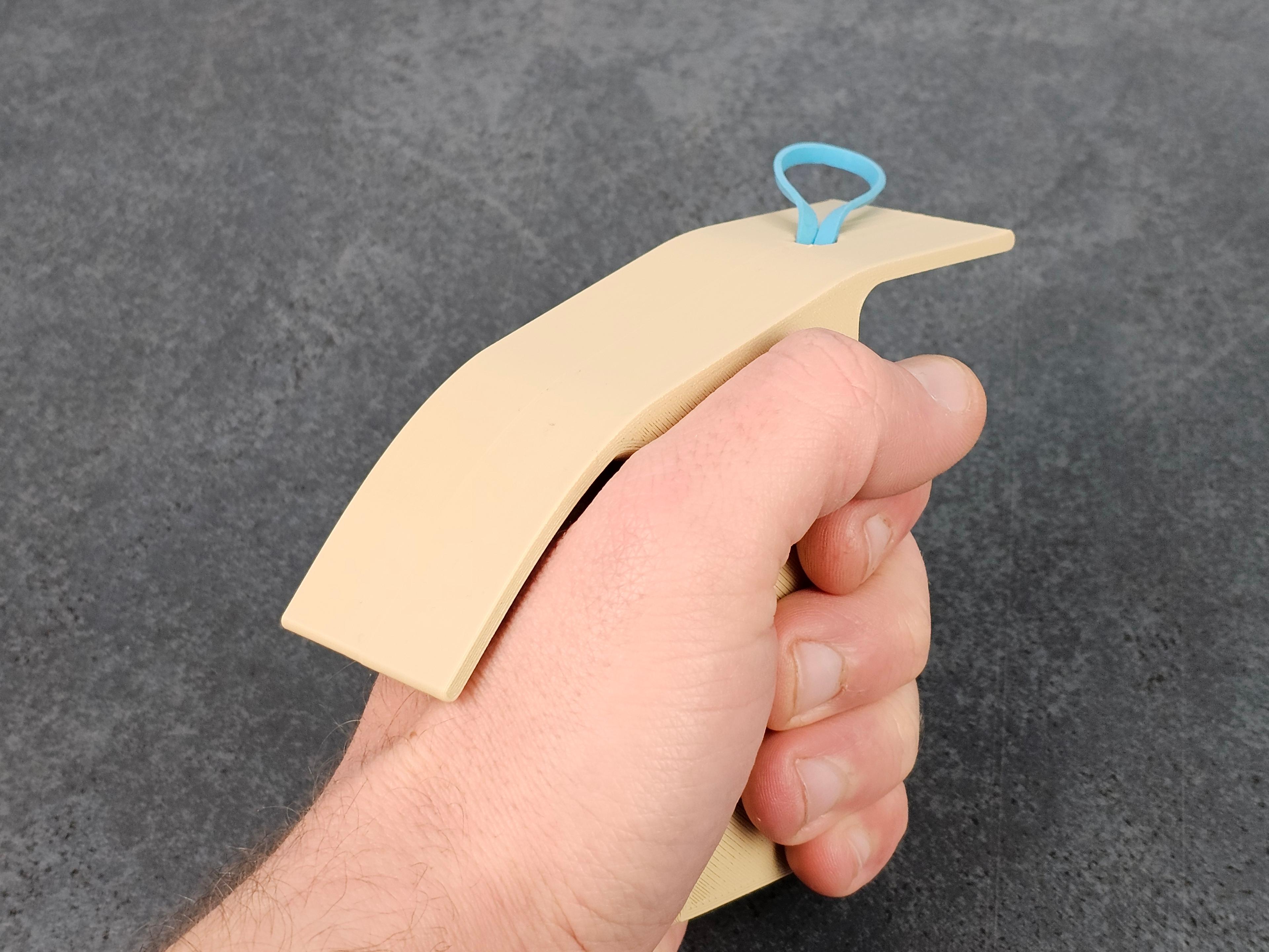 Rubberband Airplane Launcher - Protective Gear 3d model