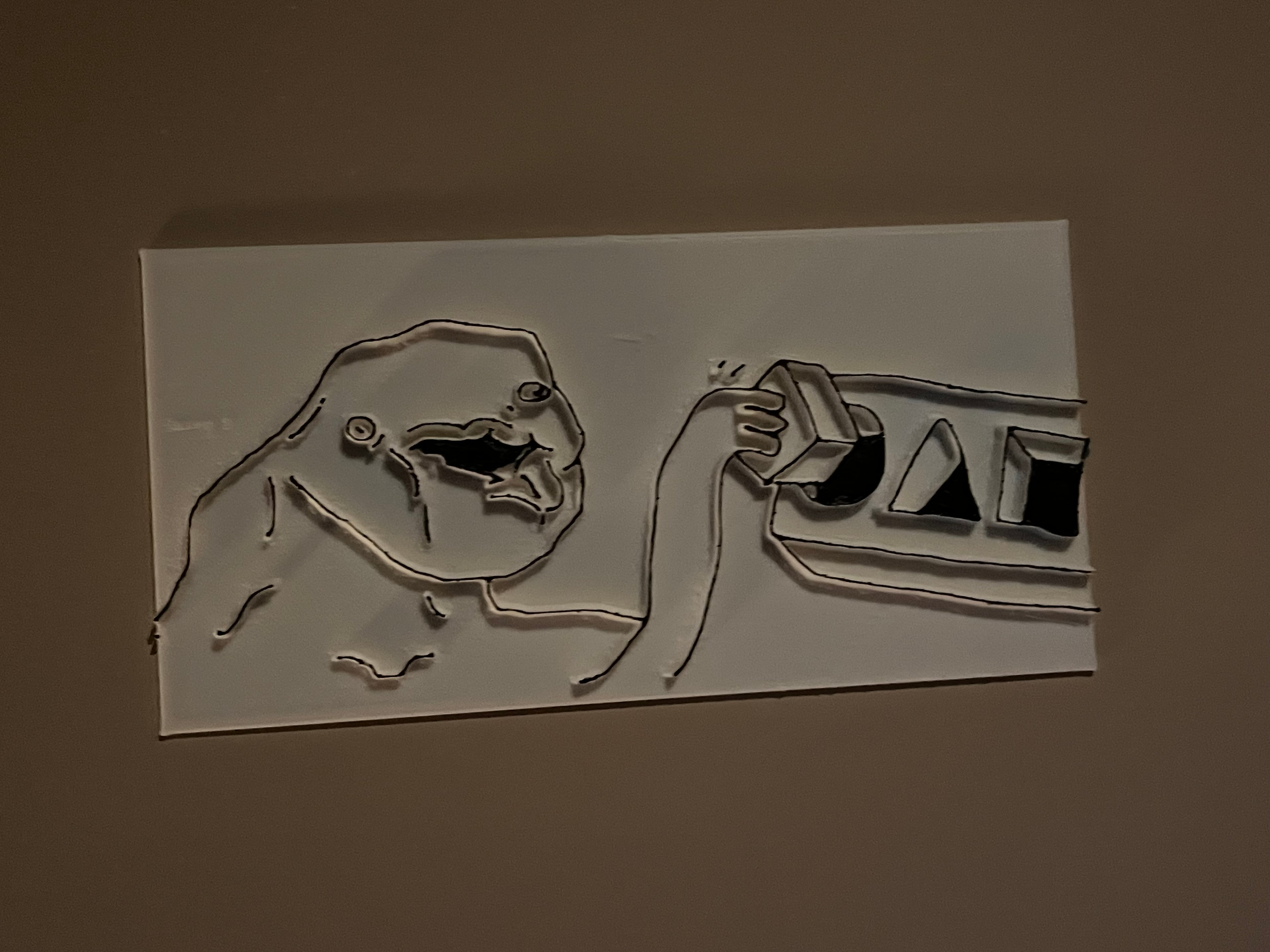 Meme Sign 3d model