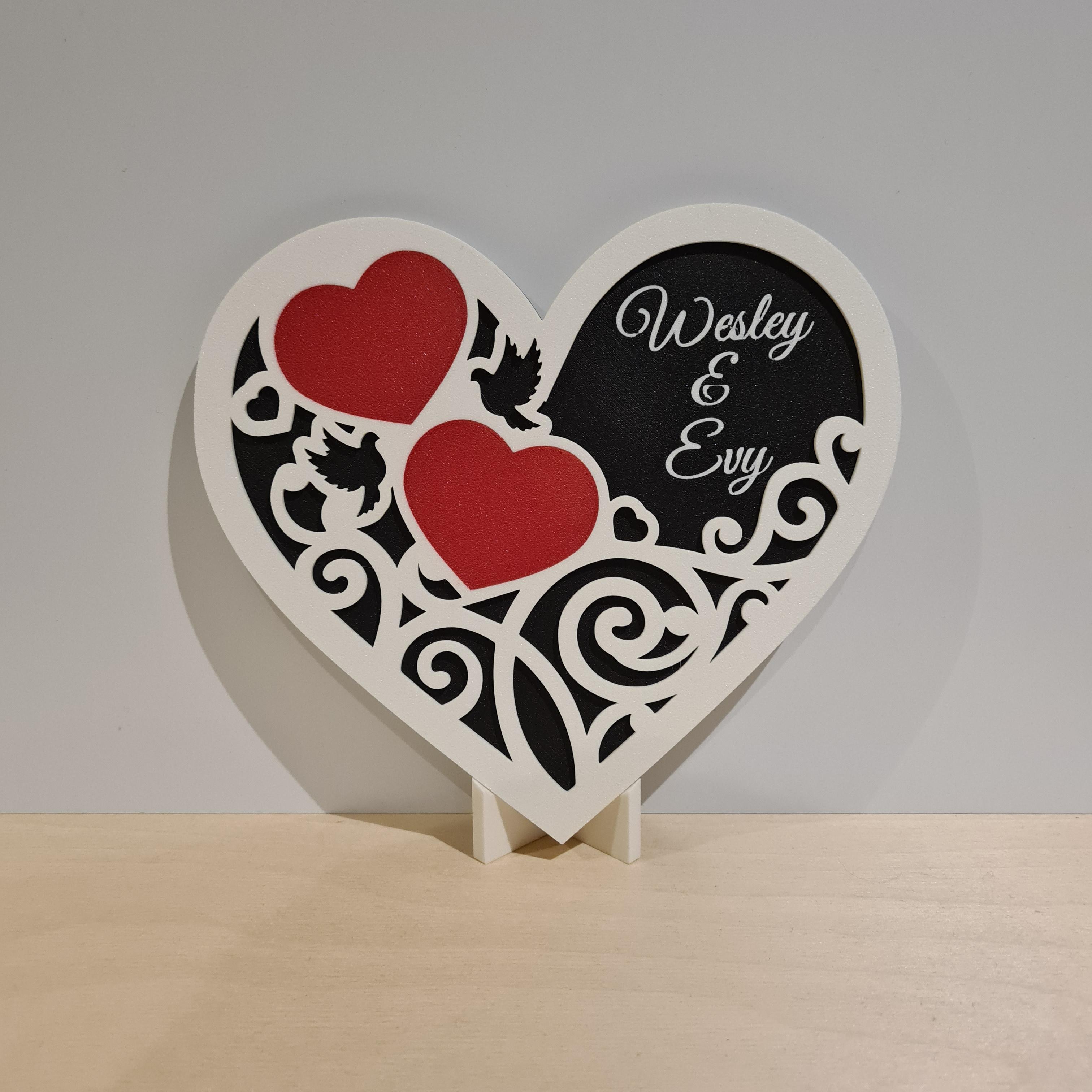 Valentine heart 3d model