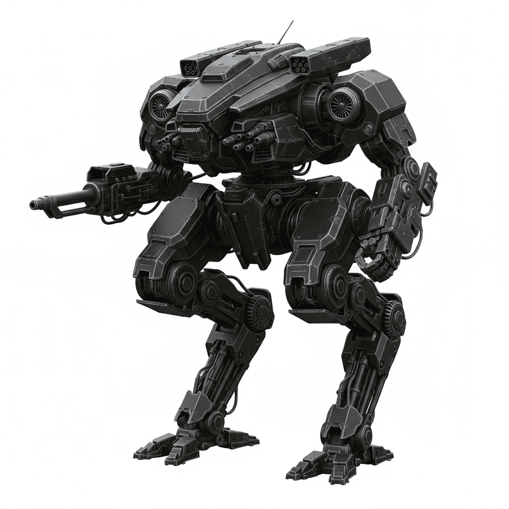 Military Mechs : Stealth Recon Walker Mech 3d model