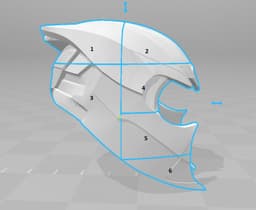 Thanos Helmet (Infinity War) 3d model