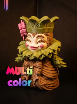 Plant Lady Vase 3MF | Floral Decor Multi-Color | Functional 3d model