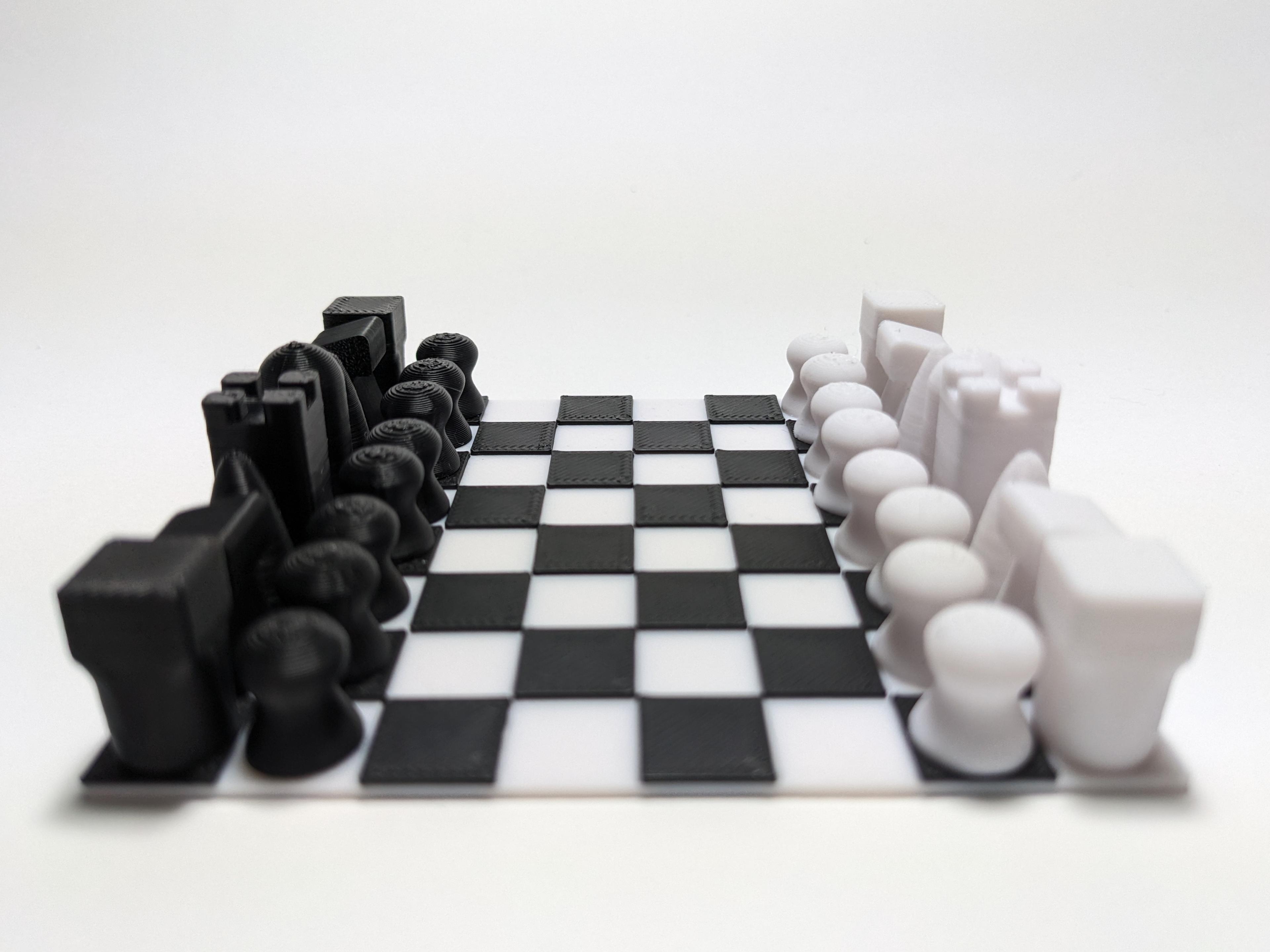 Chess Customisable Pieces & Board 3d model