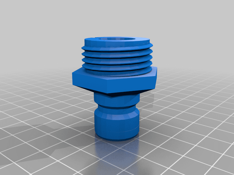 Male Garden Hose Quick Connect Adaptor No supports 3d model
