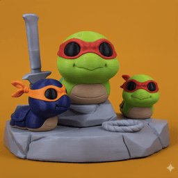 Shelly the Turtle Hero 3d model