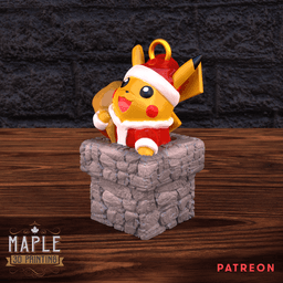 Pika Santa - Christmas - Pokemon 3d model