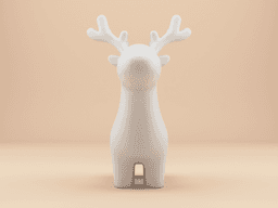Cute Minimal Reindeer – Stylized Christmas Reindeer 3d model