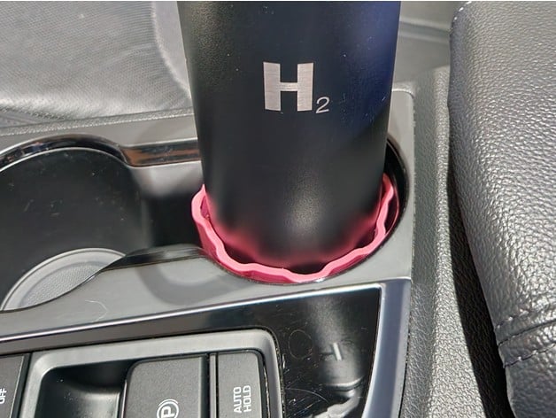 Cup Holder Adapter for H2 Hydrology 22 oz Water Bottle in 2015 Hyundai Sonata 3d model