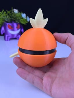 Torchic Pokeball - Multipart 3d model