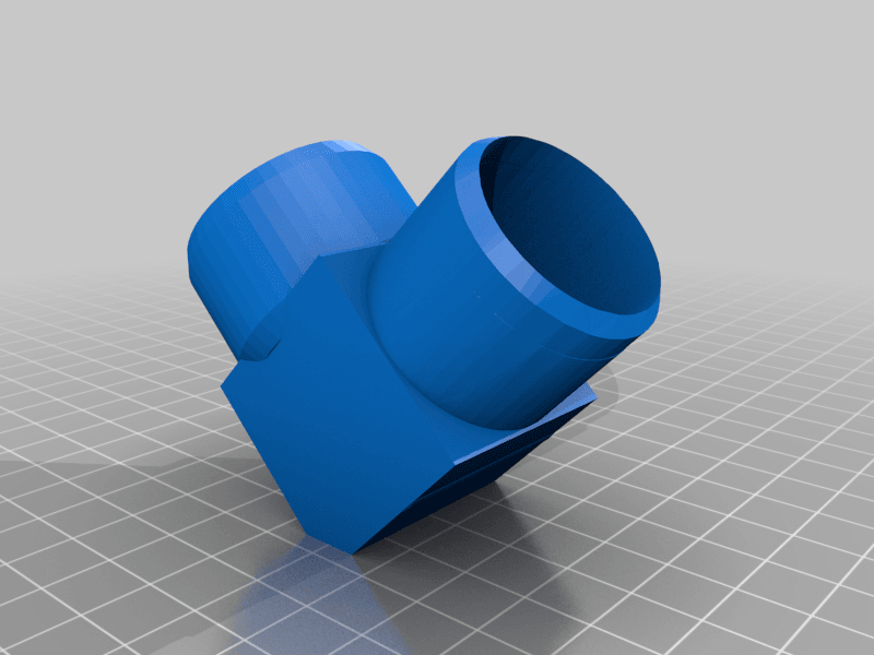 90degr hose-elbow (32mm>36mm) for Triton dustbucket 3d model