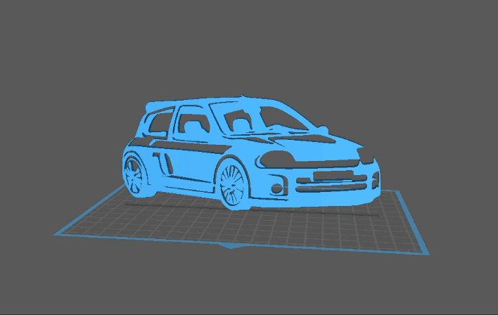 Renault - Clio V6 Wall Art 3d model