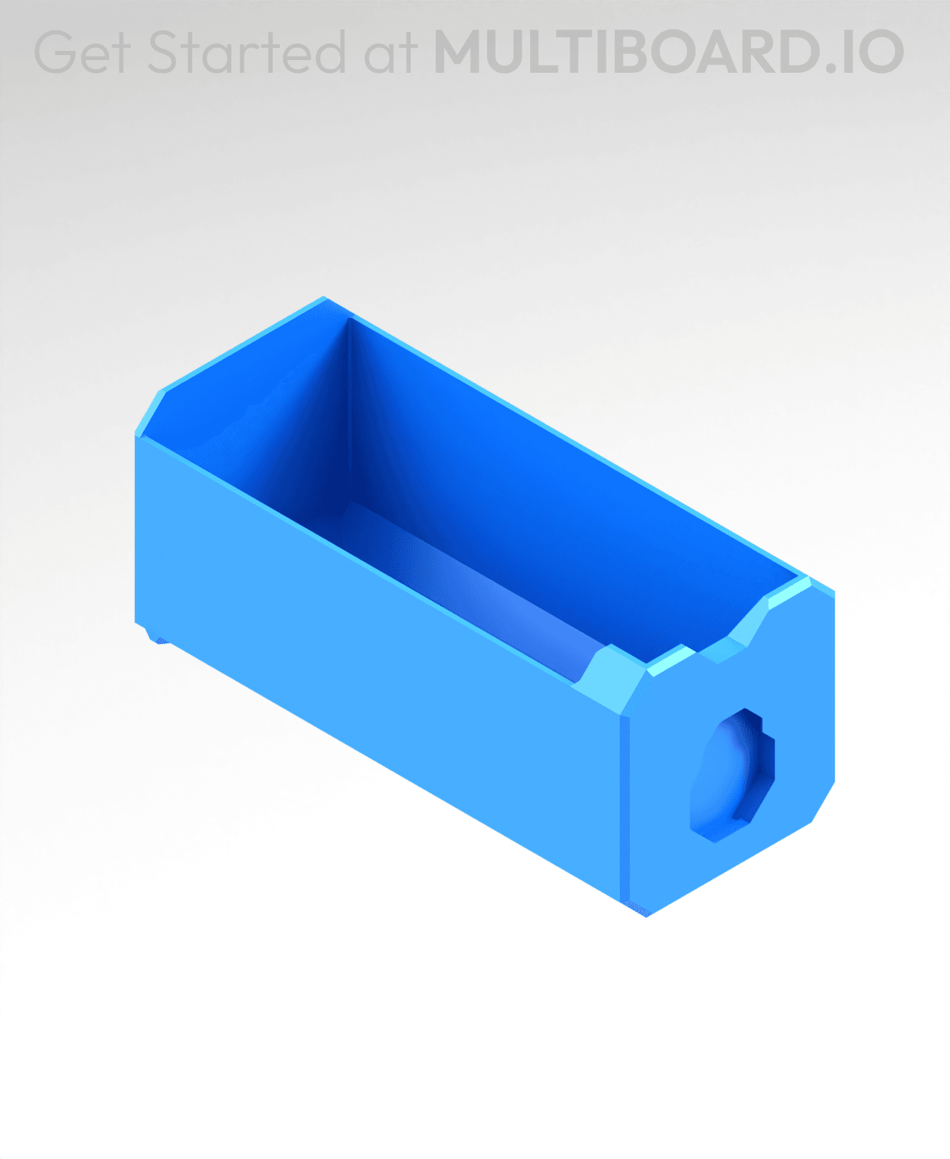 1x1x2 LU - Magnetic - Simple Multibin Drawer 3d model