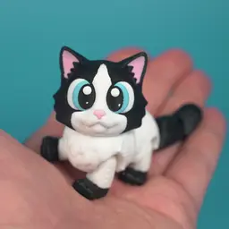 Flexi Articulated Ragdoll cat 3d model