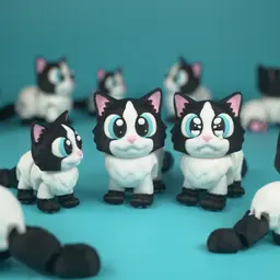 Flexi Articulated Ragdoll cat 3d model