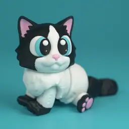 Flexi Articulated Ragdoll cat 3d model