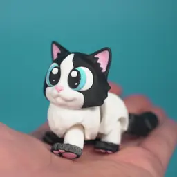 Flexi Articulated Ragdoll cat 3d model