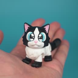 Flexi Articulated Ragdoll cat 3d model
