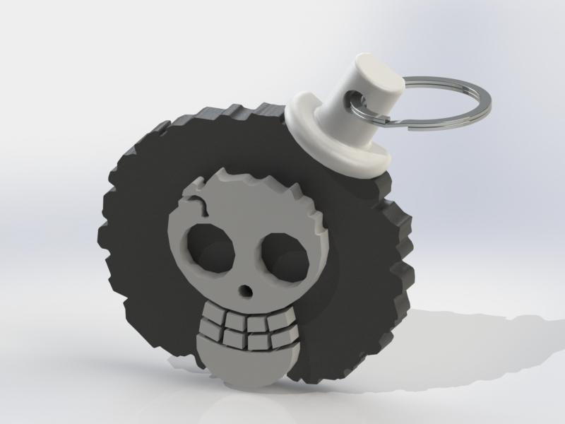 Hairy skull 3d model