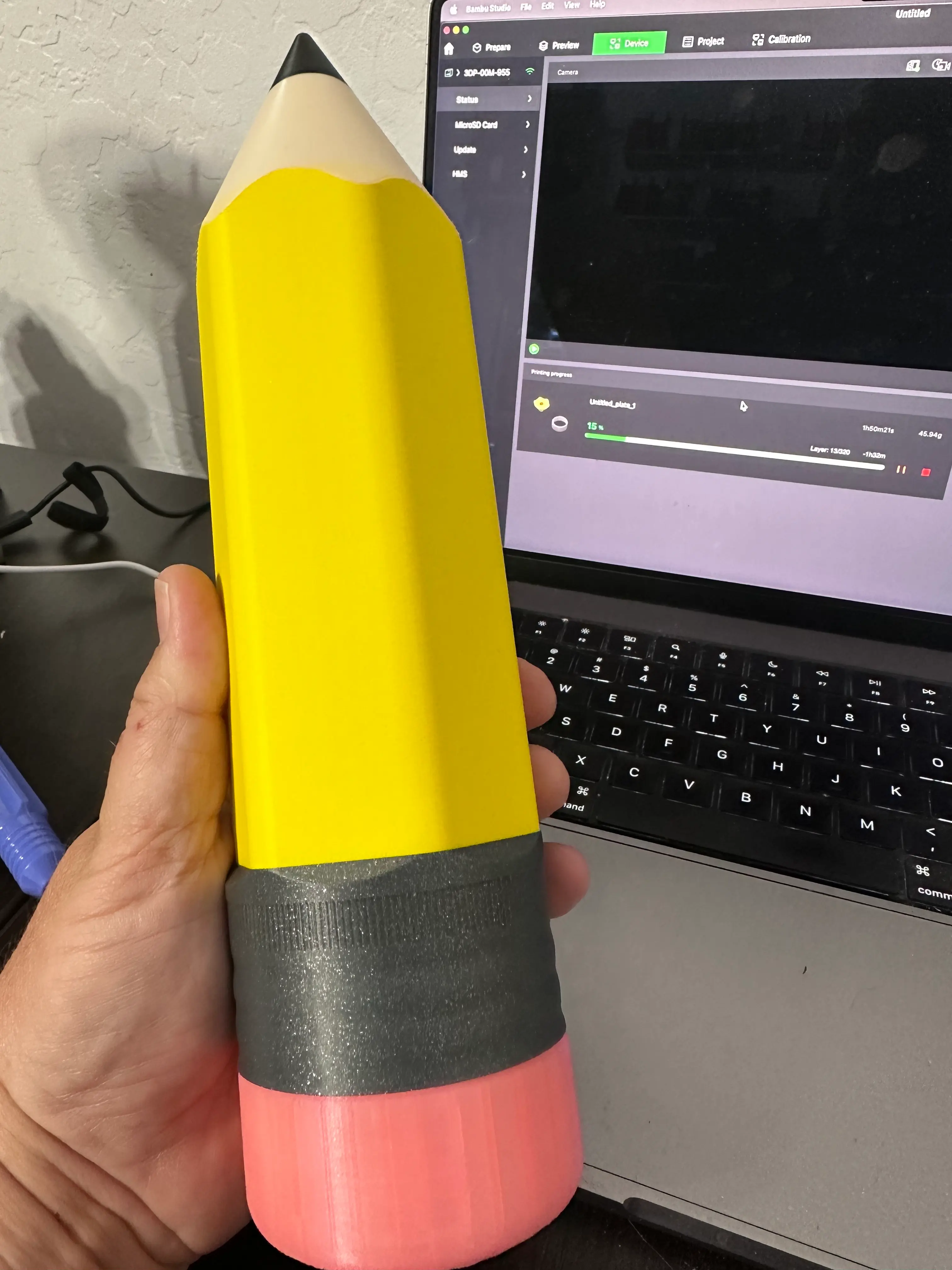 PRINT IN PLACE - No2 PENCIL CONTAINER, STASH CONTAINER FOR #BACKTOSCHOOL 3d model