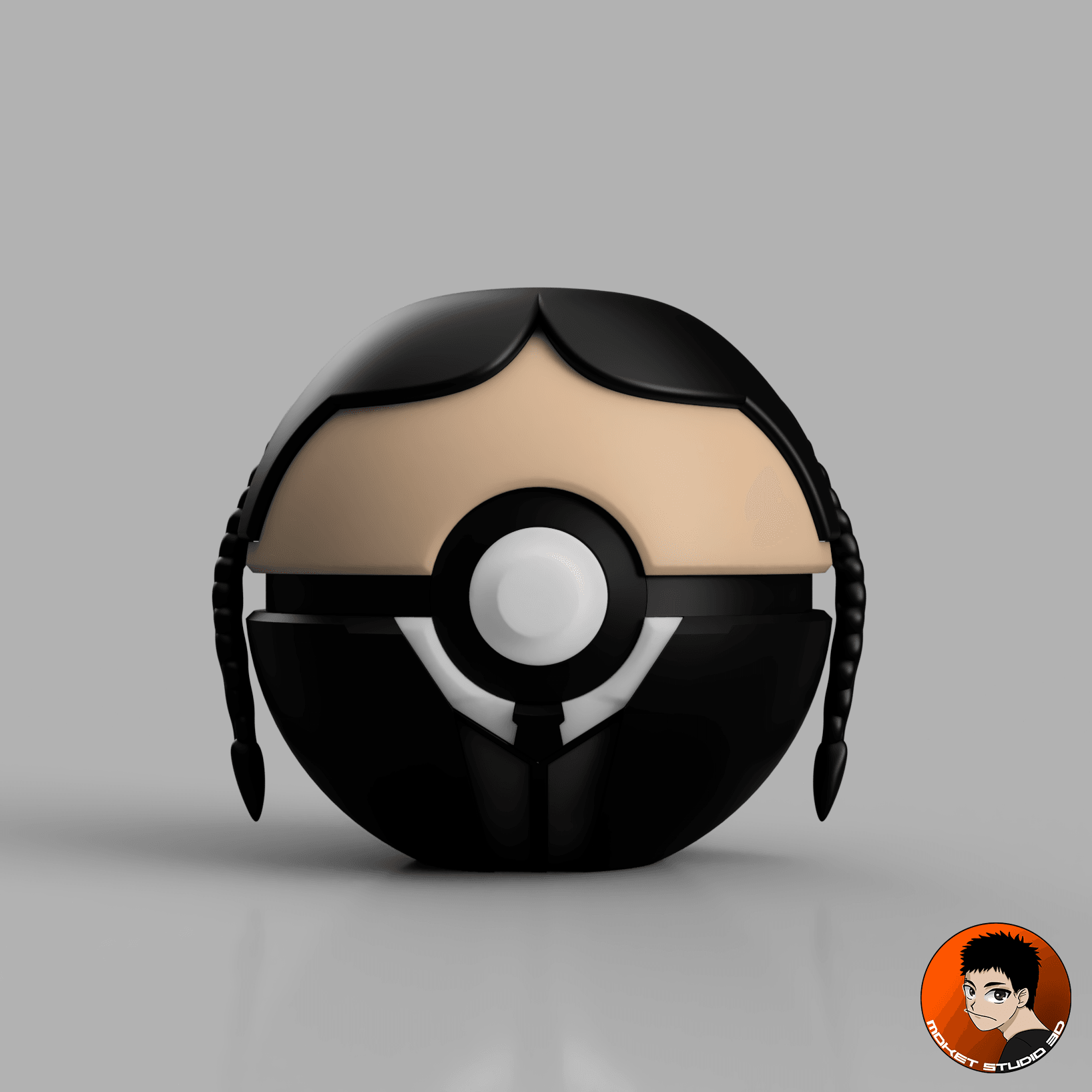 Wednesday Addams Pokeball 3d model