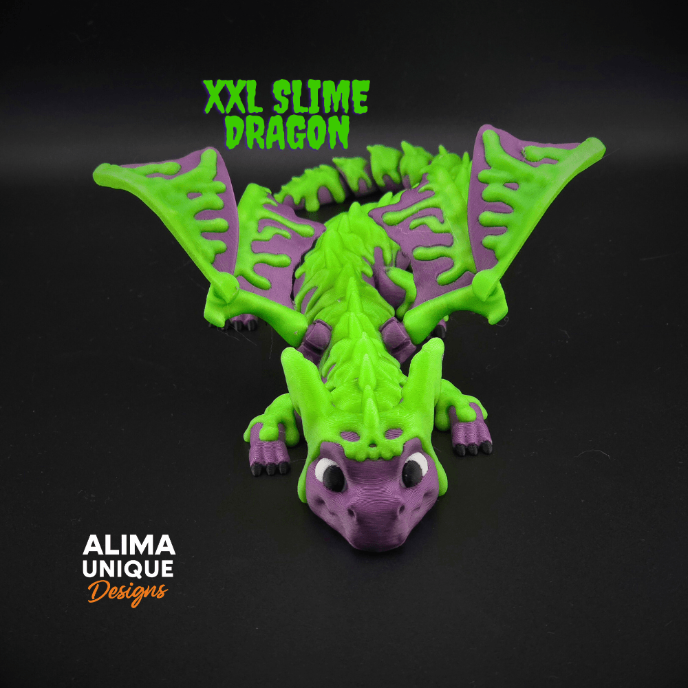 XXL Slime Dragon with and without Wings 3d model