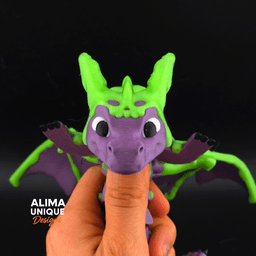 XXL Slime Dragon with and without Wings 3d model