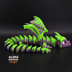 XXL Slime Dragon with and without Wings 3d model