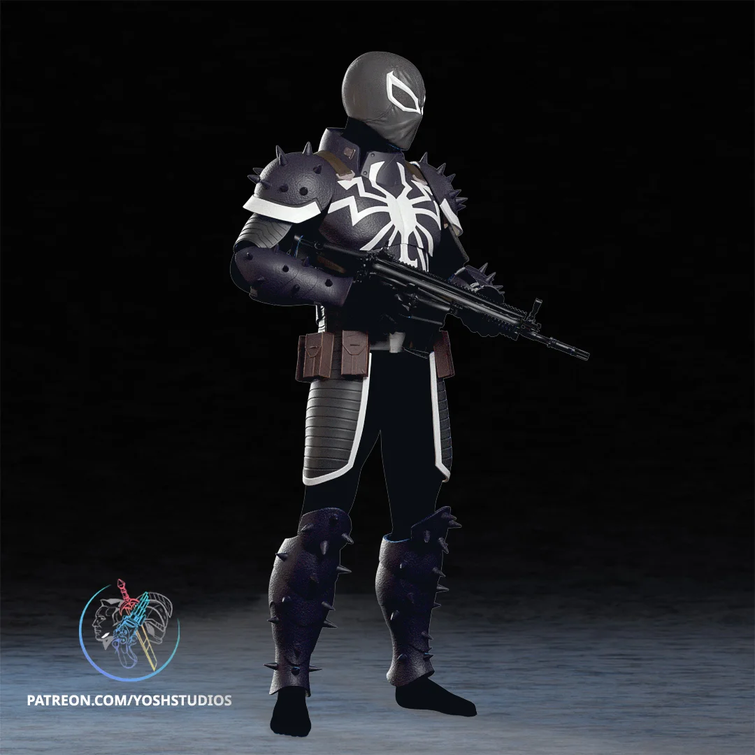 Agent Venom Armor 3D Printer STL File 3d model