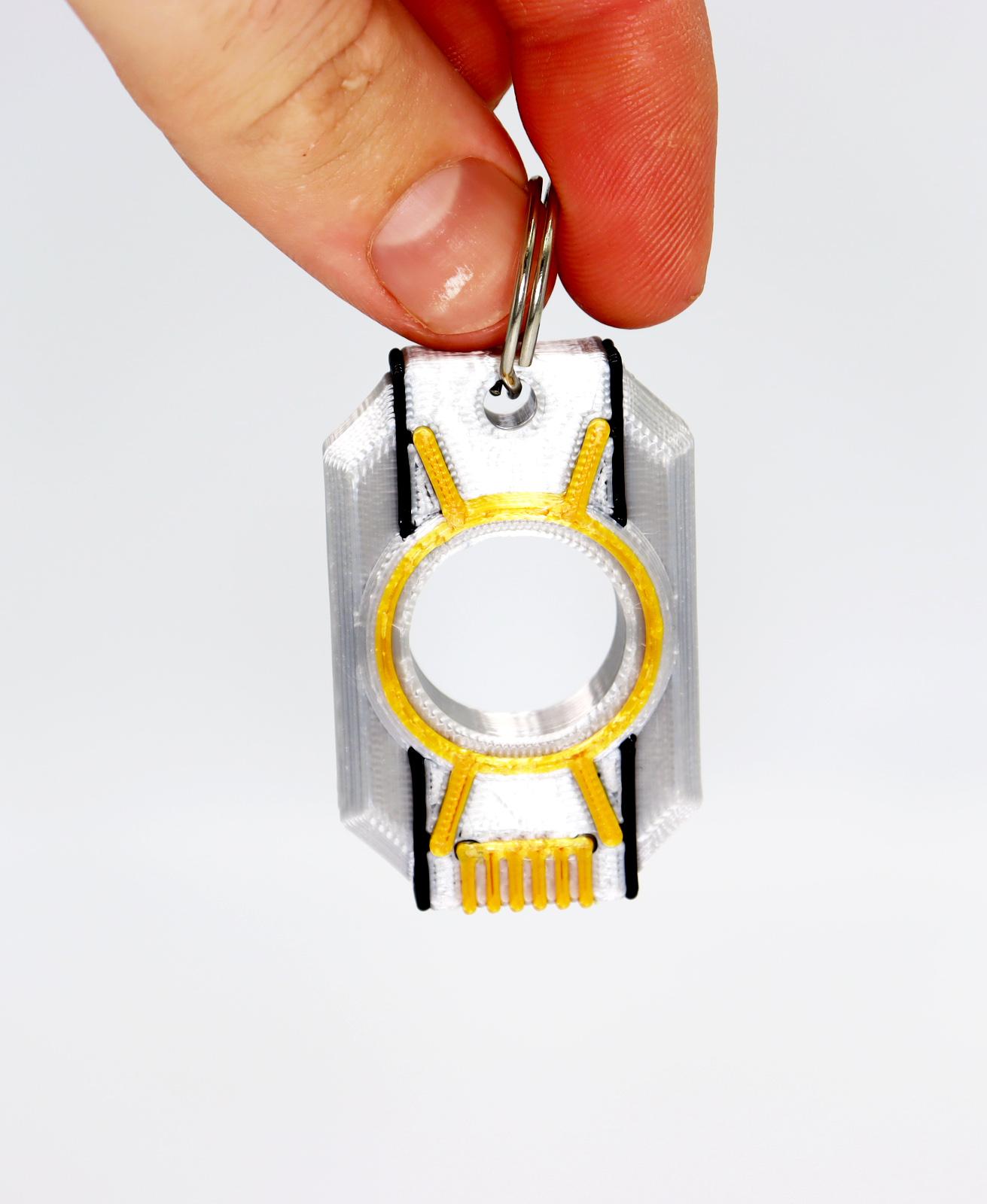 Halo AI chip keychain 3d model