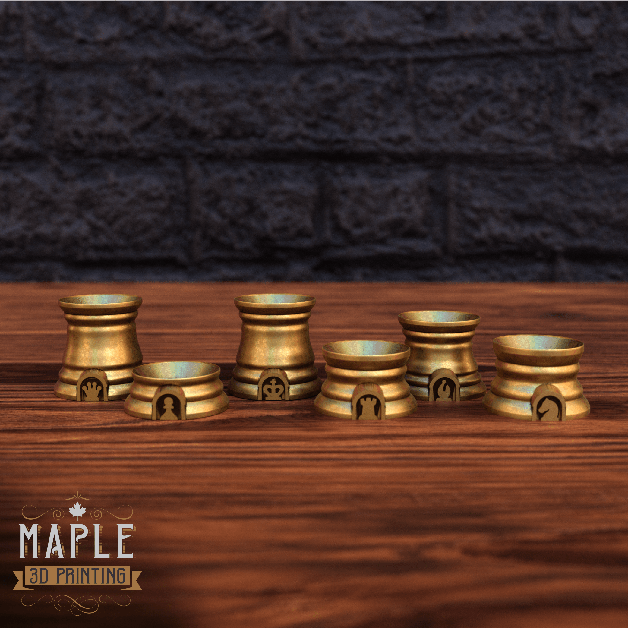 Pokemon Chess Set - Customizable - Support Free 3d model