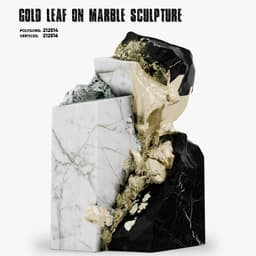Gold Leaf on Marble 3d model