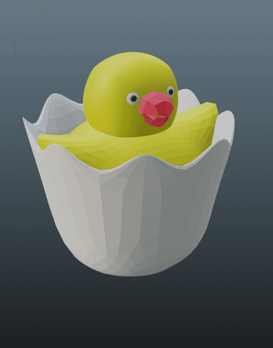 Chick egg 3d model