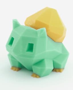 Low-Poly Bulbasaur - Multi and Dual Extrusion version 3d model
