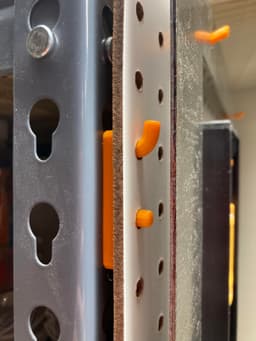 Steel Garage / Storage Shelf Pegboard Holder / Connector 3d model