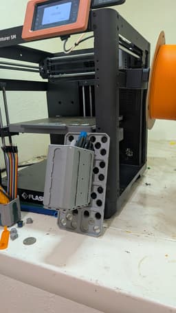 Plate pegboard click - OXO rail pop-in.stl 3d model