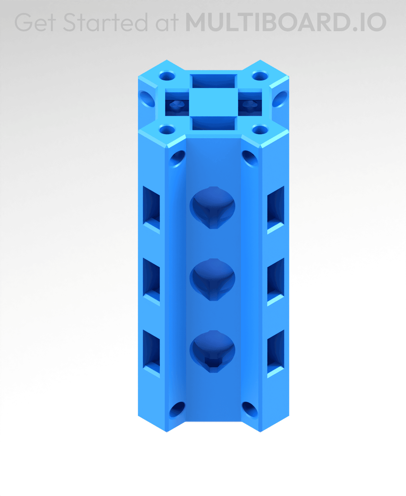 2 MU - Small Thread - X Multiboard Beam 3d model