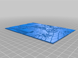Gojo Satoru Manga Panel - made w/ HueForge 3d model