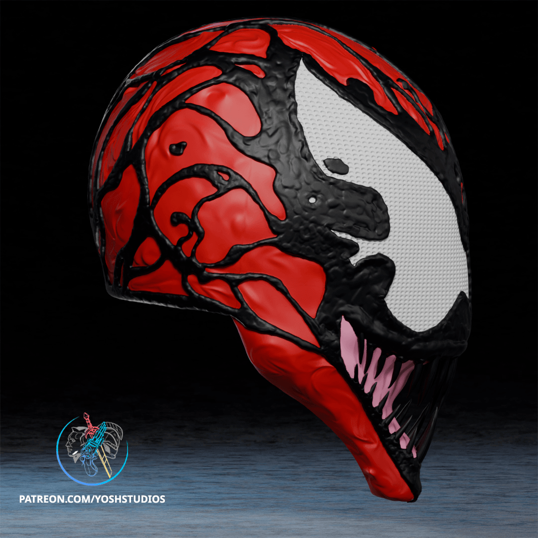 Carnage Mask 3D Printer STL file 3d model
