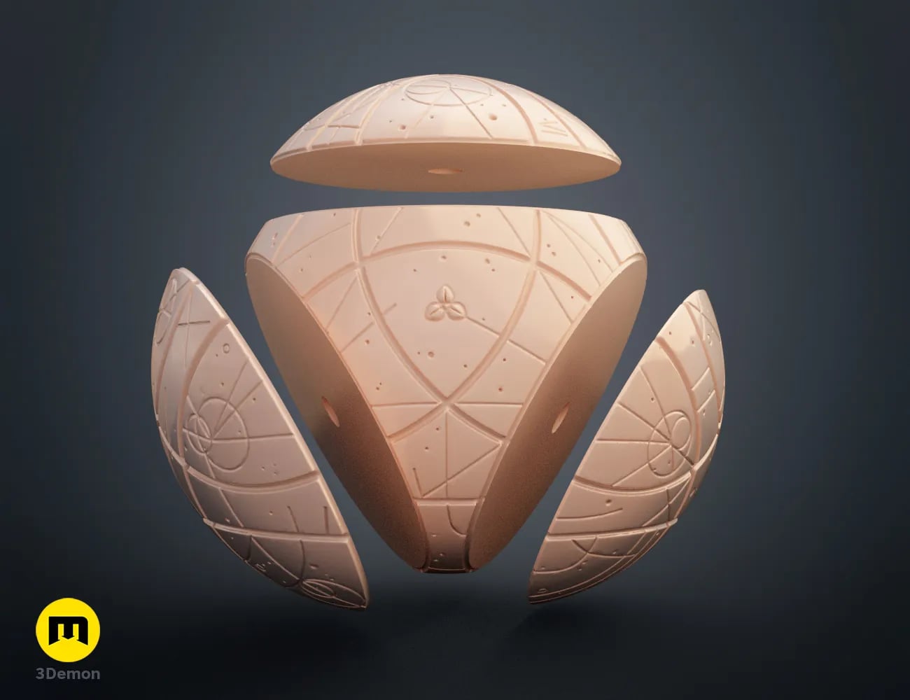 Ahsoka Star Map with Stand 3d model