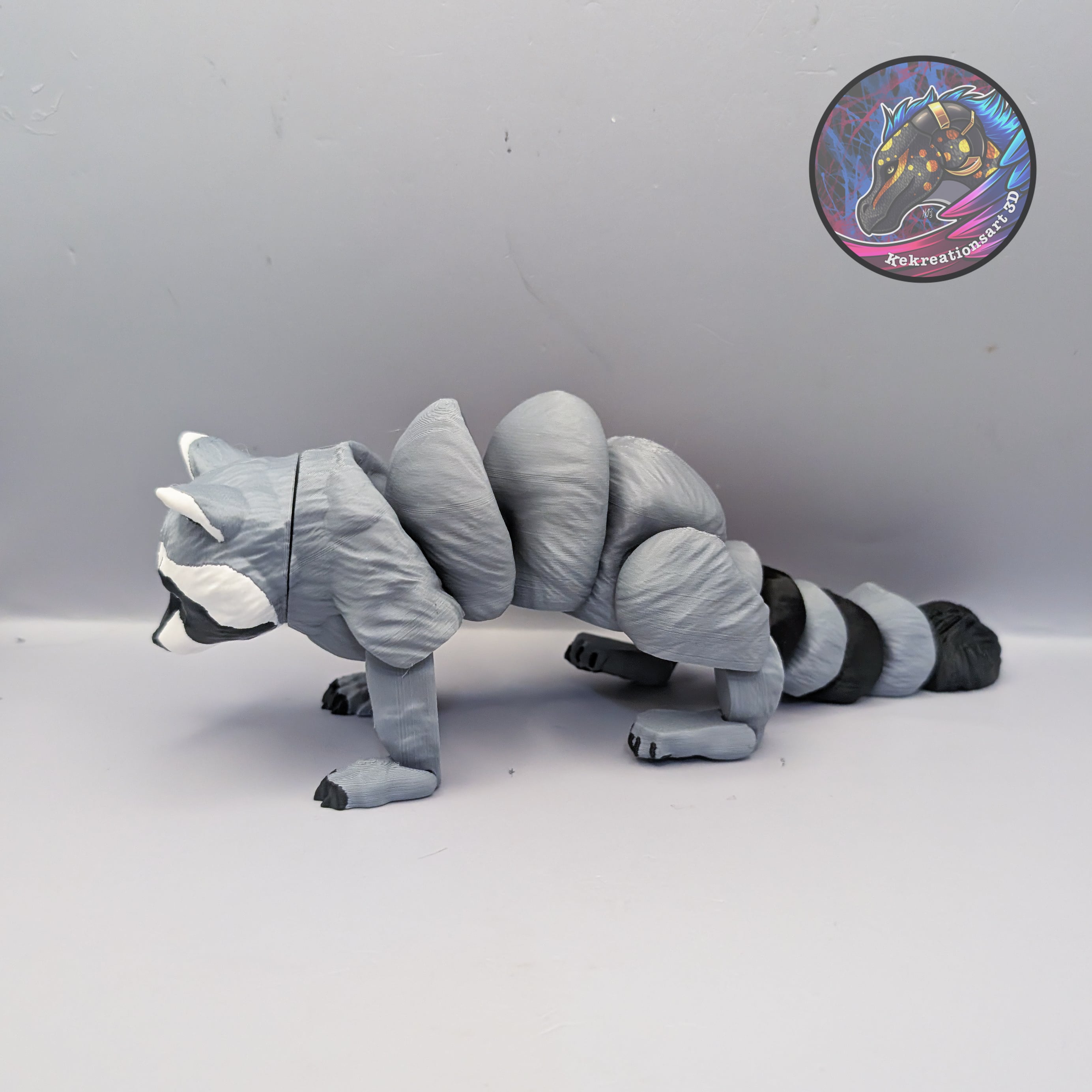 flexi raccoon 3d model