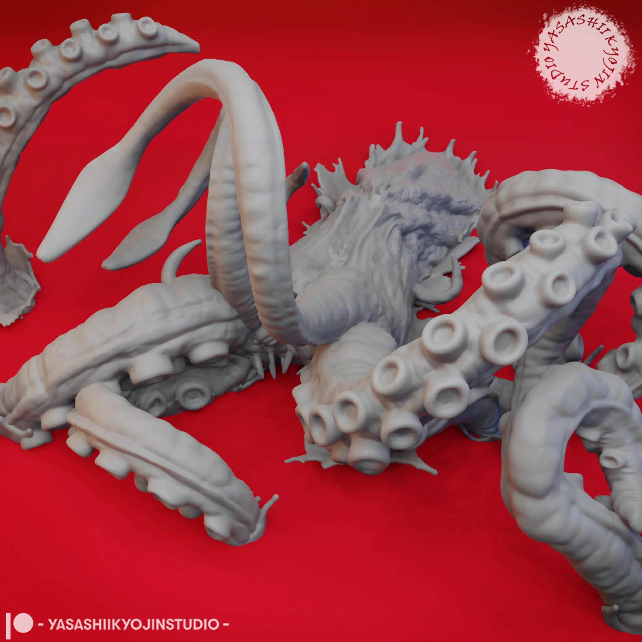 Kraken - Tabletop Miniature (Pre-Supported) 3d model