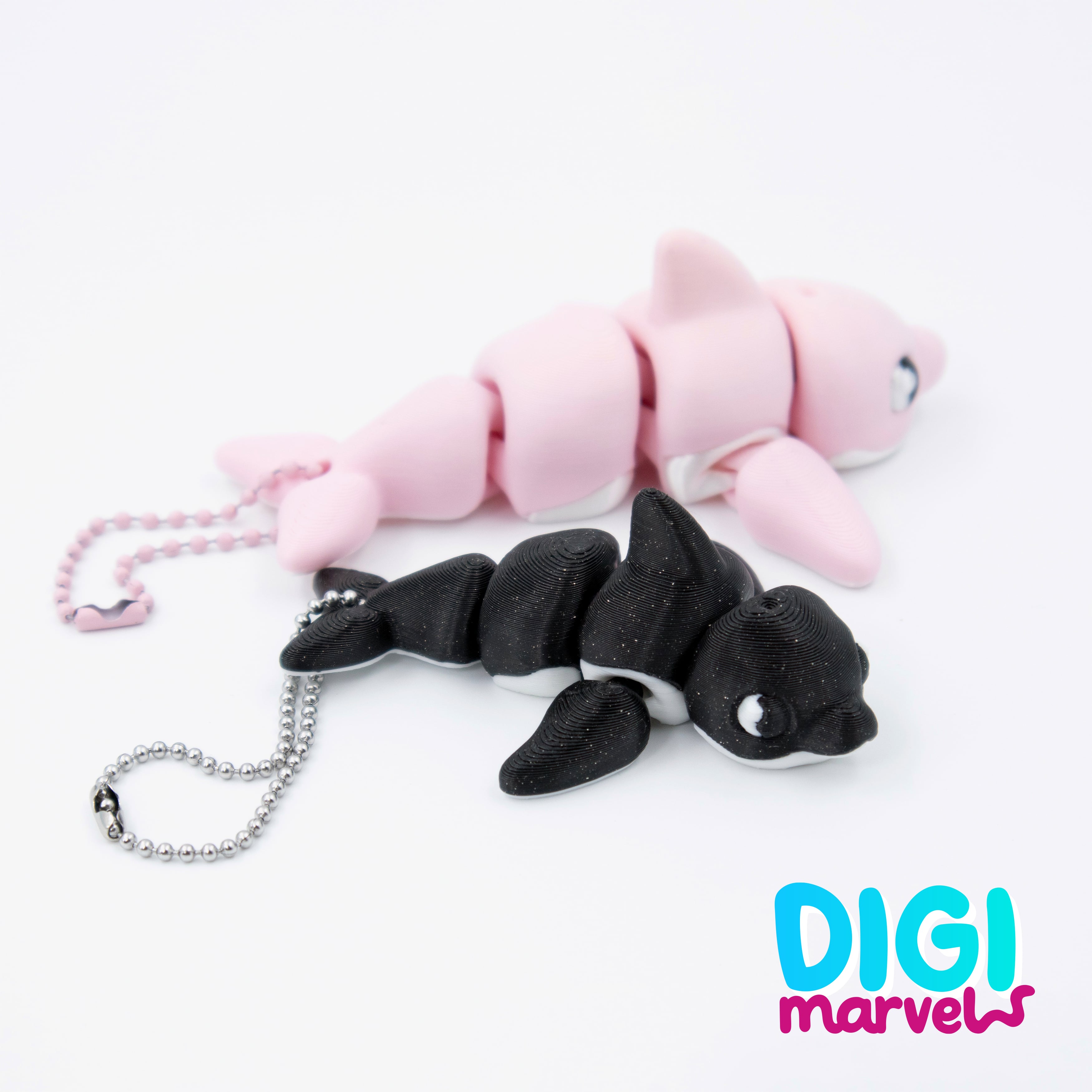 Dolphin Flexi + Keychain 3d model