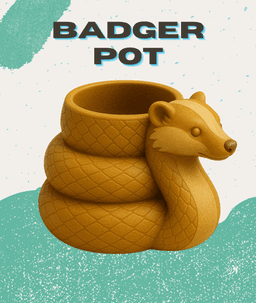 Badger Plant Pot 3d model